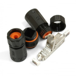 Конектор RJ45 водонепроникний IP68, cat.6A STP Eserver (WT-2611)