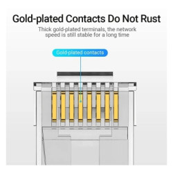 Конектор RJ45 UTP Cat.6 Modular 10 шт. Vention (IDDR0-10)