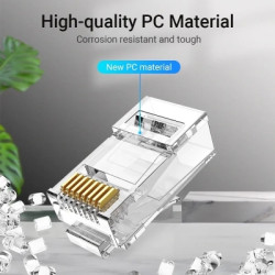 Конектор RJ45 UTP Cat.6 Modular 10 шт. Vention (IDDR0-10)