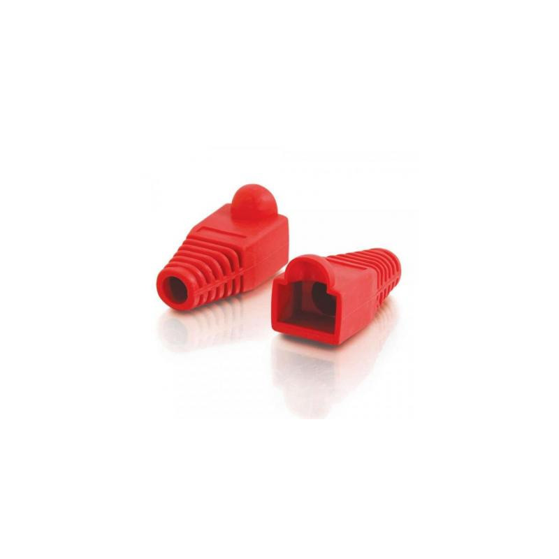 Ковпачок конектора RJ-45 Red (100 шт/уп.) Merlion (CPRJ45ML-RD)