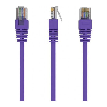 Патч-корд 0.5м, UTP, cat.5e, CCA, violet Cablexpert (PP12-0.5M/V)