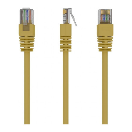 Патч-корд 3м UTP cat 5е CCA Cablexpert (PP12-3M/Y)