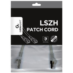 Патч-корд 0.5м S/FTP Cat 6A CU LSZH grey Cablexpert (PP6A-LSZHCU-0.5M)