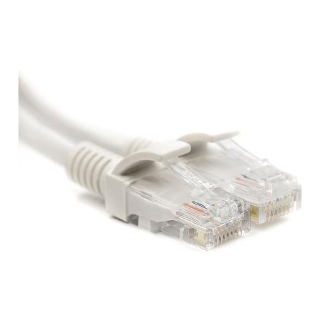 Патч-корд 10м, UTP, cat.5e, CU, white PowerPlant (CA911653)