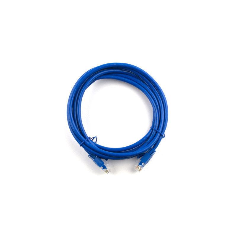 Патч-корд 0.5м, RJ-45, Cat.5e, CU, мідь, синій Ritar (PCR-CU/0.5Be / 04264)