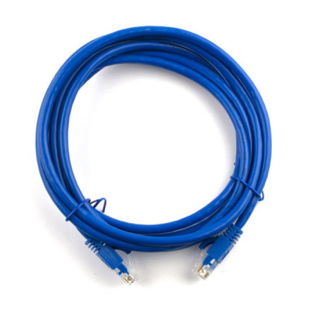 Патч-корд 0.5м, RJ-45, Cat.5e, CU, мідь, синій Ritar (PCR-CU/0.5Be / 04264)