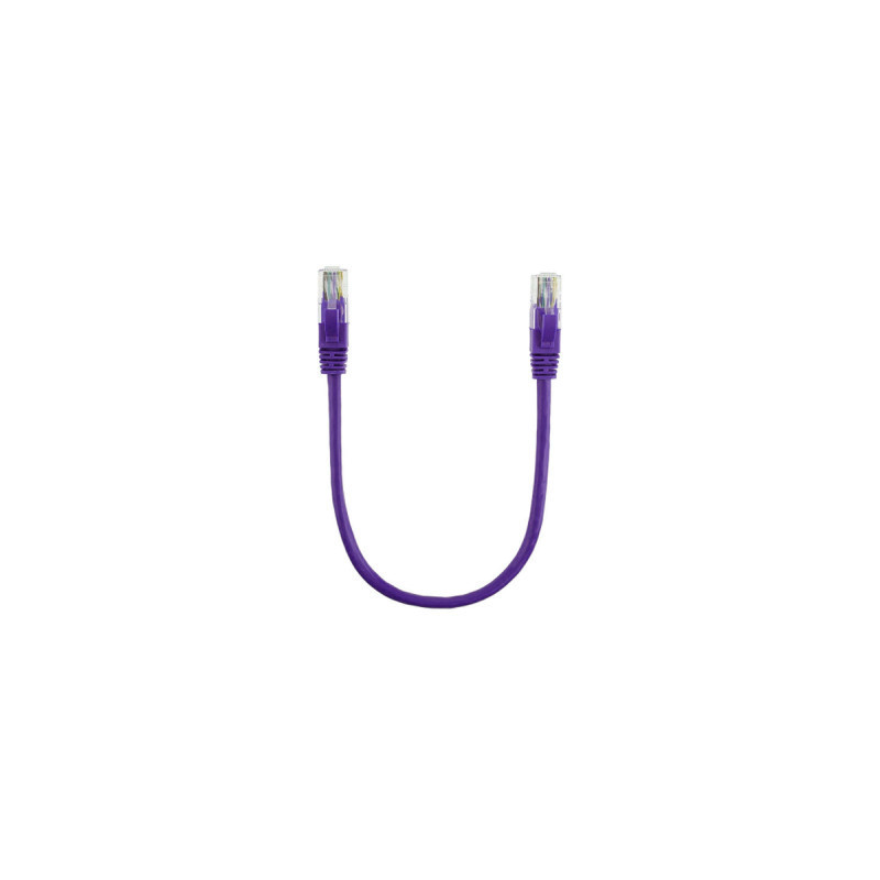 Патч-корд 0.5м, UTP, cat.5e, CU, violet Ritar (PCR-CU/0.5Pe / 14089)