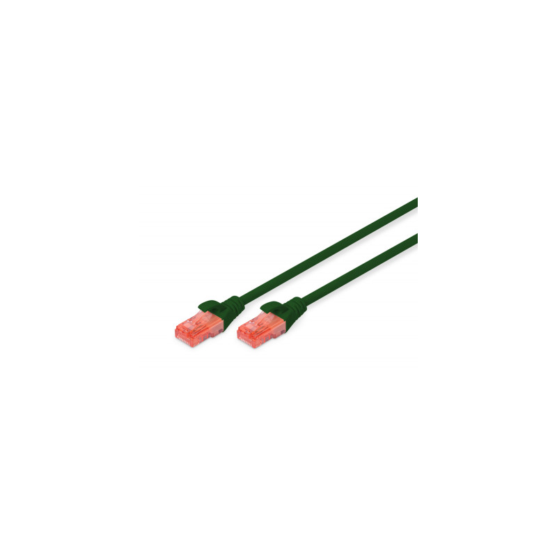 Патч-корд 0.5м, CAT 6 UTP, AWG 26/7, Cu, LSZH, green Digitus (DK-1617-005/G)