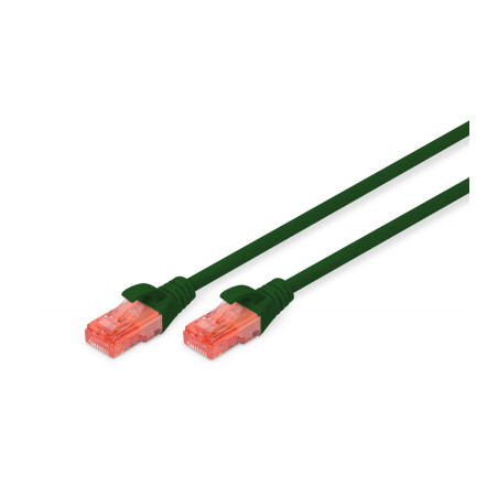 Патч-корд 0.5м, CAT 6 UTP, AWG 26/7, Cu, LSZH, green Digitus (DK-1617-005/G)