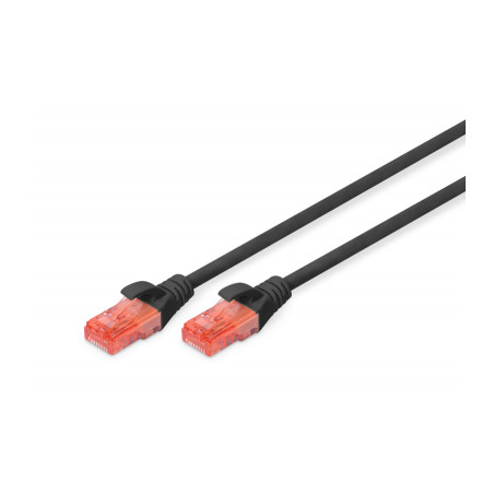Патч-корд 5м, CAT 6 UTP, AWG 26/7, Cu, LSZH, black Digitus (DK-1617-050/BL)