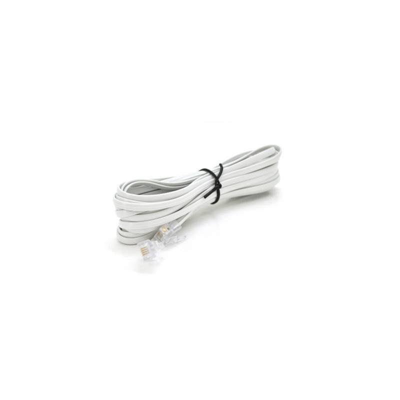Патч-корд телефонний 2м RJ11 (6P4C) Voltronic (PC-2,0W)