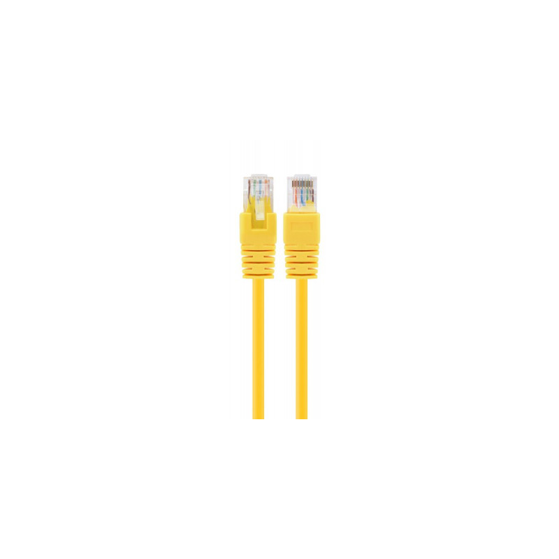 Патч-корд 0.25м UTP cat 6 CCA yellow Cablexpert (PP6U-0.25M/Y)