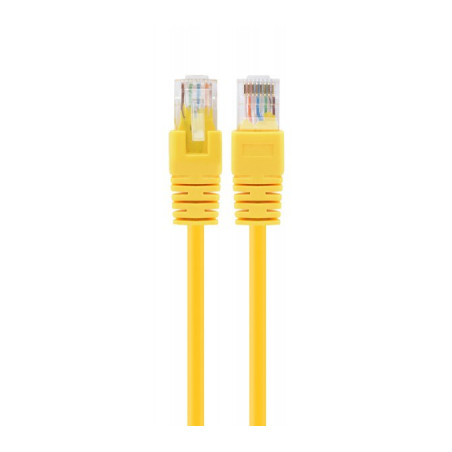 Патч-корд 0.25м UTP cat 6 CCA yellow Cablexpert (PP6U-0.25M/Y)