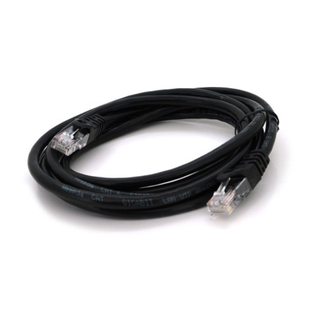 Патч-корд 1м, UTP, Cat.6, RJ45, CU, black Ritar (PCR-CU6/1Bk)