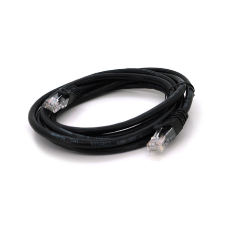 Патч-корд 3м, UTP, Cat.6, RJ45, CU, black Ritar (PCR-CU6/3Be)
