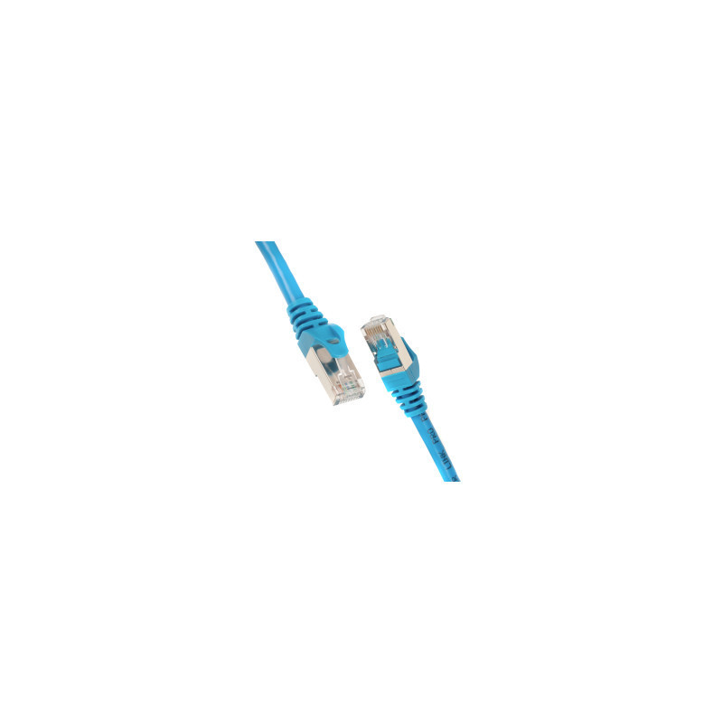 Патч-корд 1м S/FTP Cat 6 CU PVC 26AWG 7/0.16 blue 2E (2E-PC6SFTPCOP-100BL)