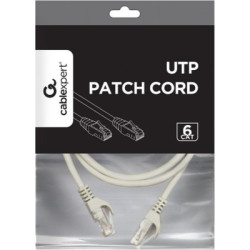 Патч-корд 5м UTP cat 6 CU gray Cablexpert (PP6U-CU-5M)