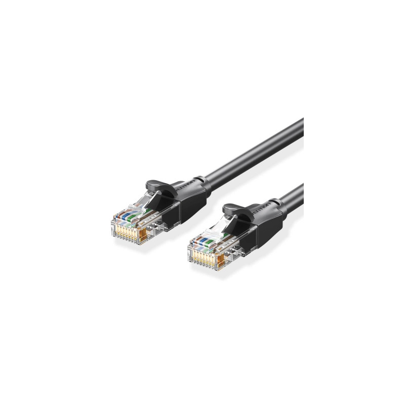 Патч-корд 2м, UTP cat 6 RJ-45 black Vention (IBEBH)