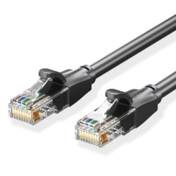 Патч-корд 8м, UTP cat 6 RJ-45 black Vention (IBEBK)