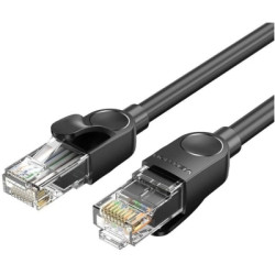 Патч-корд 3м, UTP cat 6 RJ-45 black Vention (IBNBI)