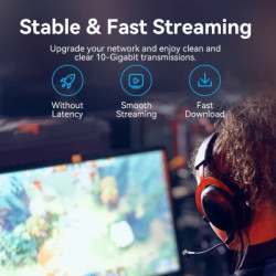 Патч-корд 1.5м, UTP cat 6a RJ-45 90° corner black Vention (IBOBG)