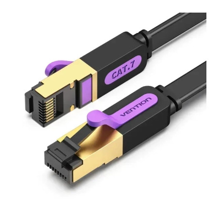 Патч-корд 0.5м, FTP cat 7 RJ-45 black Vention (ICABD)