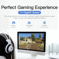 Патч-корд 1.5м FTP cat 7 RJ-45 black Vention (ICABG)