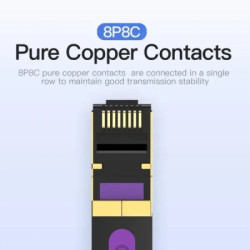 Патч-корд 3м, FTP cat 7 RJ-45 black Vention (ICABI)