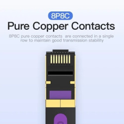 Патч-корд 5м, FTP cat 7 RJ-45 black Vention (ICABJ)