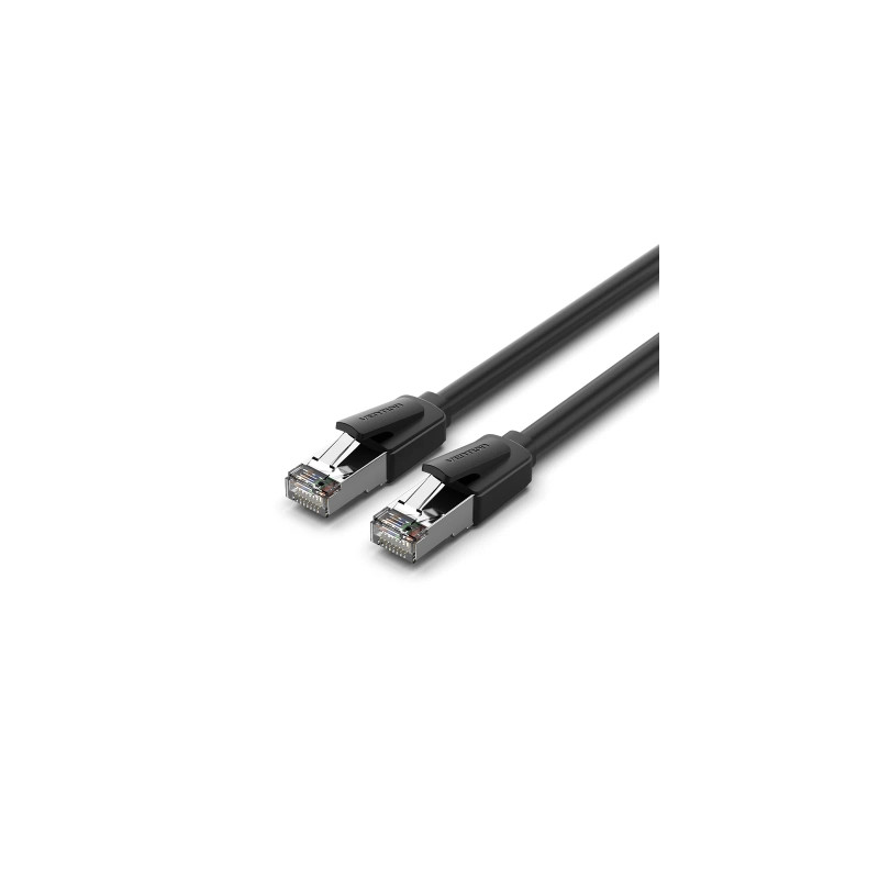 Патч-корд 3м, S/FTP cat 8 RJ-45 black Vention (IKKBI)