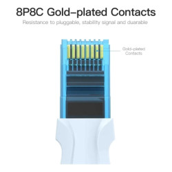 Патч-корд 5м, RJ-45 cat 5e UTP blue Vention (VAP-A10-S500)