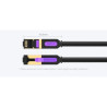 Патч-корд 0.5м, S/FTP cat 7 RJ-45 black Vention (ICDBD)