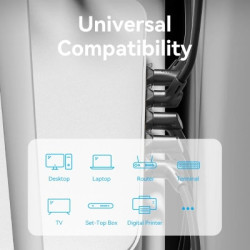 Патч-корд 1м STP cat 8 RJ-45 90° corner black Vention (IKLBF)