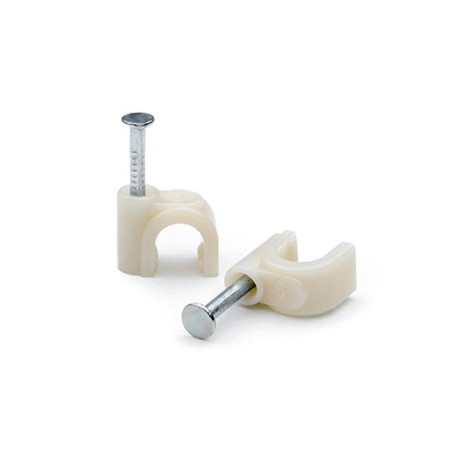 Скоба Atcom для крепления кабеля 6мм 100шт (15256)