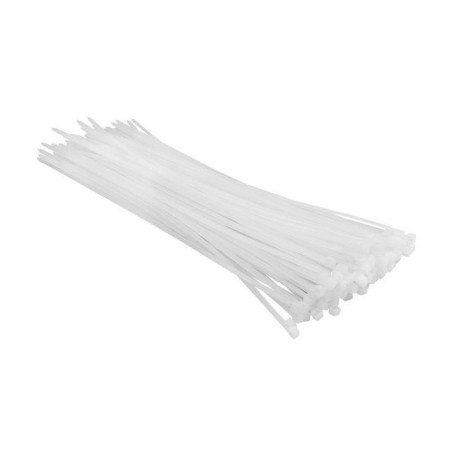 Стяжка Top Tools біла, 3.6x300 мм, пластик, 100 шт. (44E954)