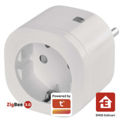 Розумна розетка WIFI P5533 GoSmart, ZigBee 3.0, IP44 EMOS (P5533)