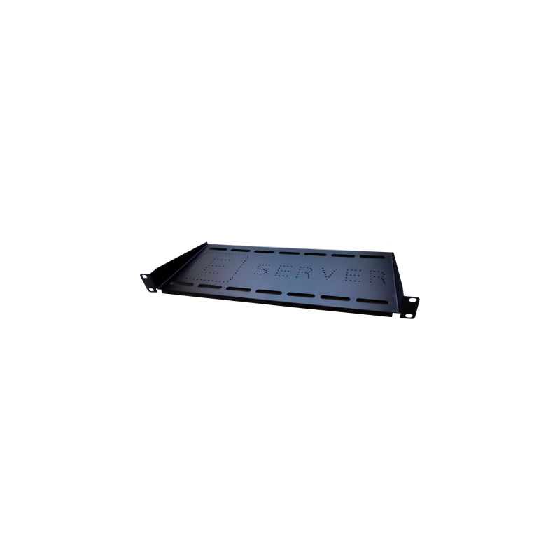 Полка 19" Eserver 1U глуб. 350мм, цвет черный (PK-1U-350-B)
