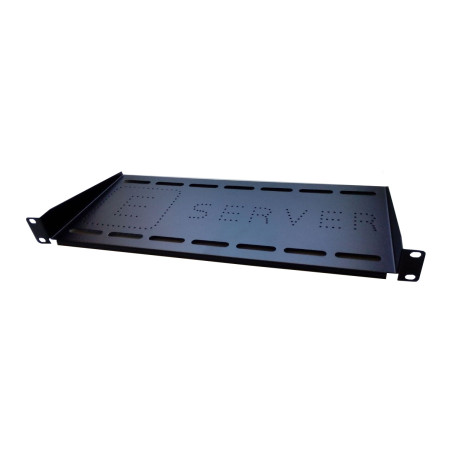 Полка 19" Eserver 1U глуб. 350мм, цвет черный (PK-1U-350-B)