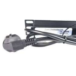 Силовий блок Eserver 19" 8 розеток, выкл., алюм. корпус PDU 220В, 16А (WT-2261A-GER-8WAY)