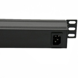 Силовий блок Eserver 19" 9 розеток, без выкл., без кабеля, алюм. корпус, 16А (WT-2261A-GER-9WAY-WO)