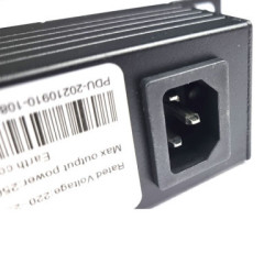 Силовий блок Eserver 19" 9 розеток, без выкл., без кабеля, алюм. корпус, 16А (WT-2261A-GER-9WAY-WO)