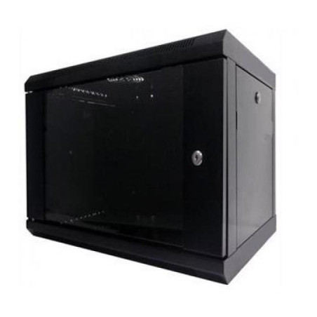 Шафа настінна Hypernet 9U 19" 600x350 (WMNC-35-9U-FLAT-BLACK)