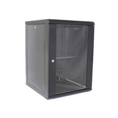 Шафа настінна Hypernet 15U 19" 600x600 (WMNC66-15U-FLAT-BLACK)