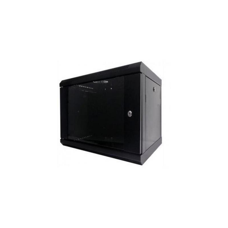 Шафа настінна Hypernet 6U 19" 600x350 (WMNC-35-6U-FLAT-BLACK)