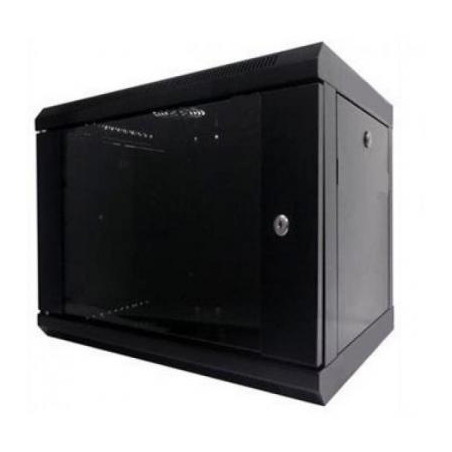 Шафа настінна Hypernet 6U 19" 600x350 (WMNC-35-6U-FLAT-BLACK)