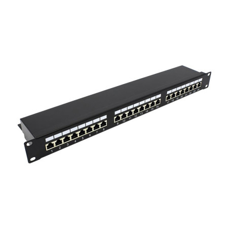 Патч-панель 19" 24xRJ-45 STP cat.5e, 1U Molex (KD-PP30-STP-C5e-24P)