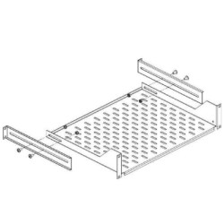 Кріплення для 19" обладнання Conteg утримувач 19" полиць DP-PO-XXX (DP-PO-PD-H)