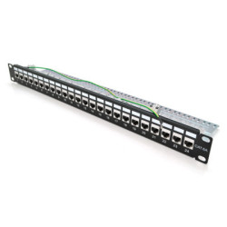 Патч-панель 19" 24хRJ-45 FTP 1U cat.6A, w Organizer PiPo (PP247191UFTP)