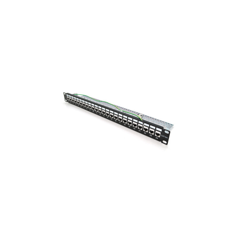 Патч-панель 19" 24хRJ-45 FTP 1U cat.6A, w Organizer PiPo (PP247191UFTP)