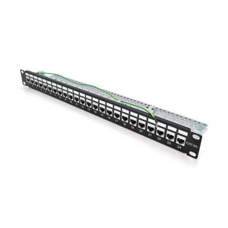 Патч-панель 19" 24хRJ-45 FTP 1U cat.6A, w Organizer PiPo (PP247191UFTP)